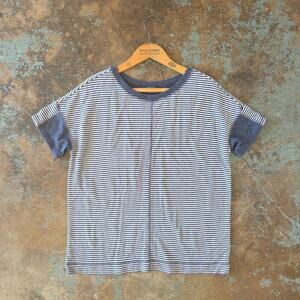 Pendleton Striped Short Sleeve Shirt Size S T Shirt Blue White Soft Preppy 90s